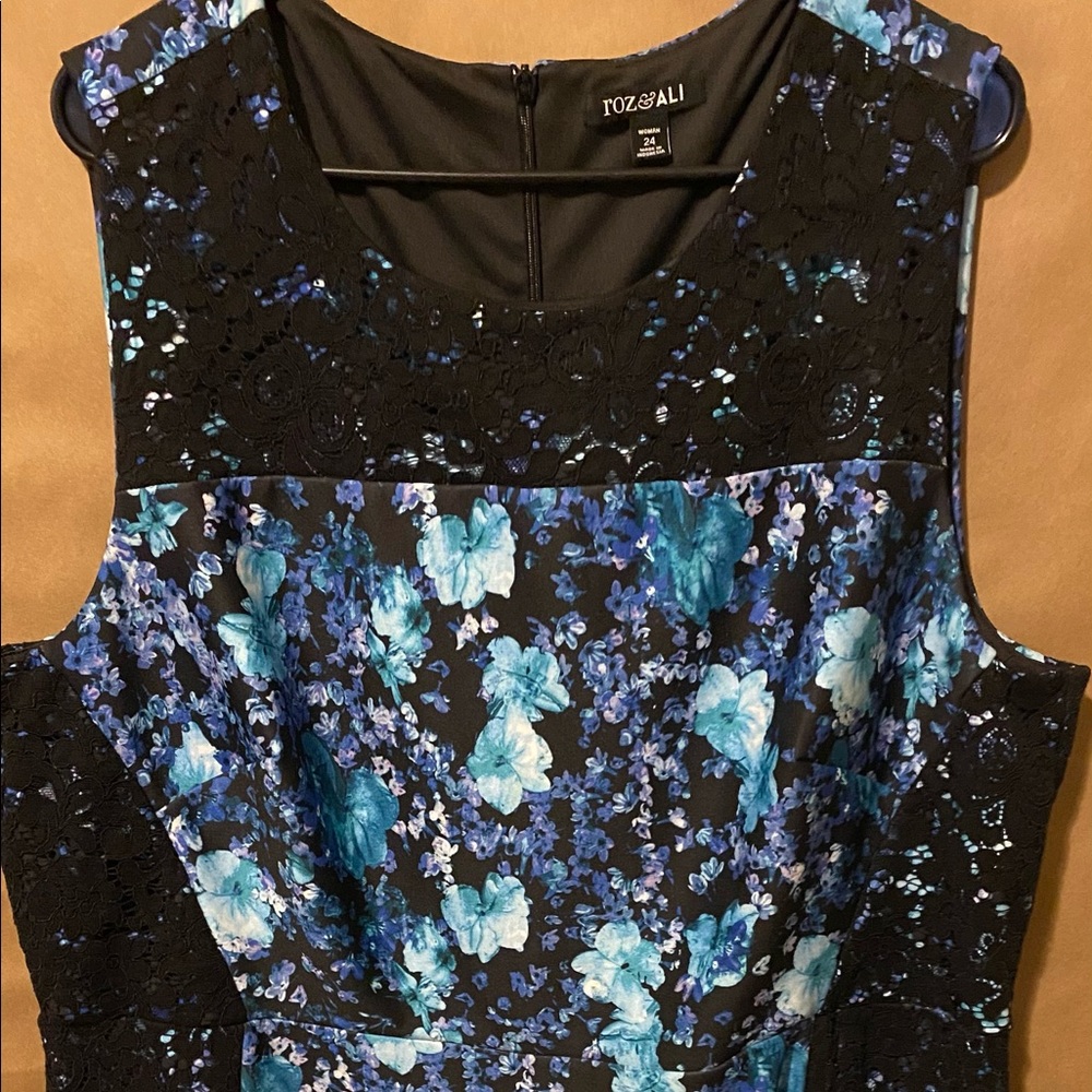 Roz and Ali Blue Dress plus size  🌻2for$10🌻